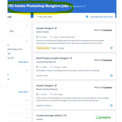 Adobe Photoshop internship jobs in Hyderabad