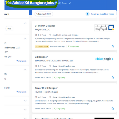 Adobe XD internship jobs in Thrissur