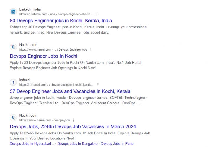 DevOps internship jobs in Coimbatore