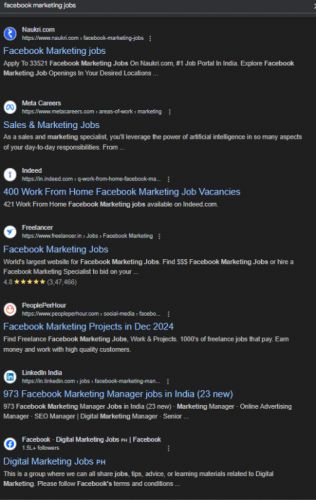 Facebook Marketing internship jobs in Punjab